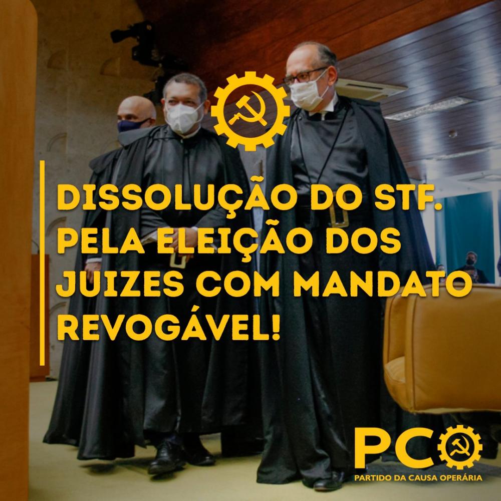 PCO chama Moraes de ‘skinhead de toga’ e defende dissolução do STF