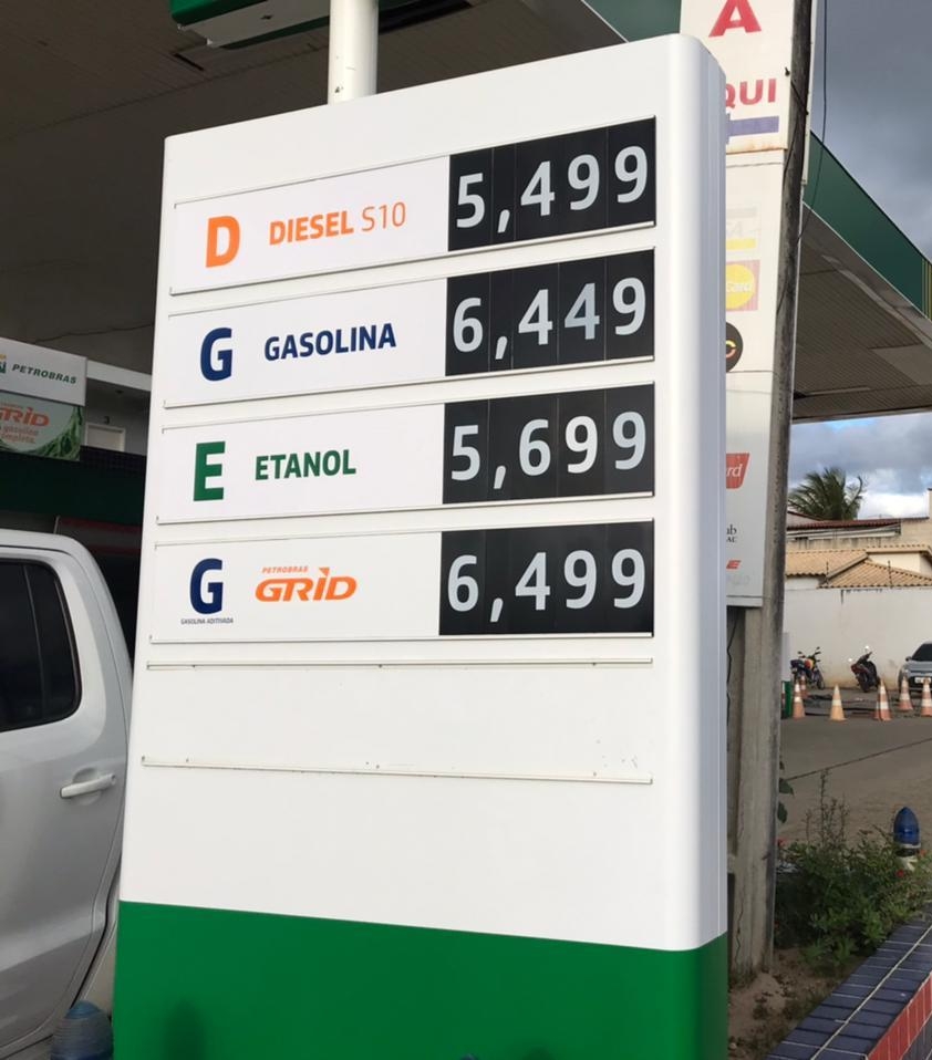  Com redução do ICMS, gasolina cai para R$ 6,49 e etanol vai a R$ 4,52, diz ANP 