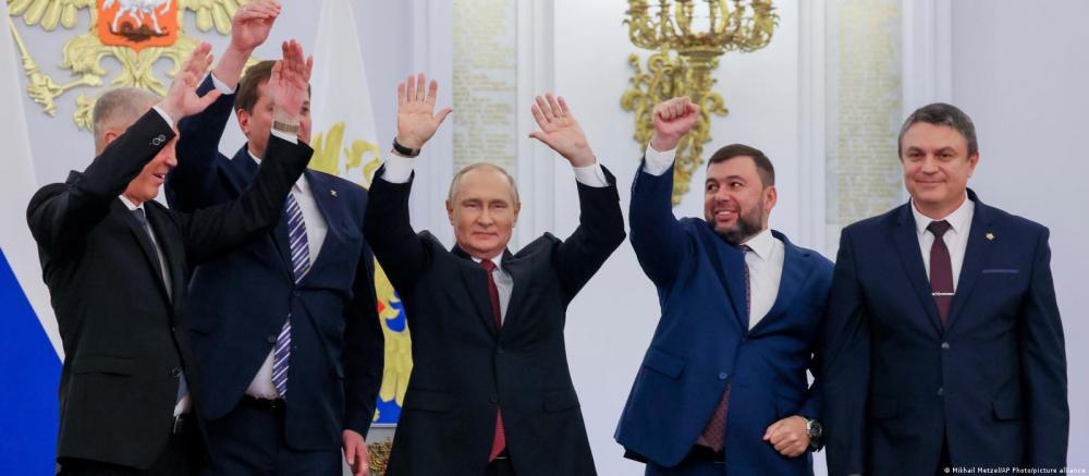 Putin assina tratados de anexação de regiões ucranianas